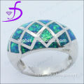 popular classical design jewelry green opal silver green opal ring